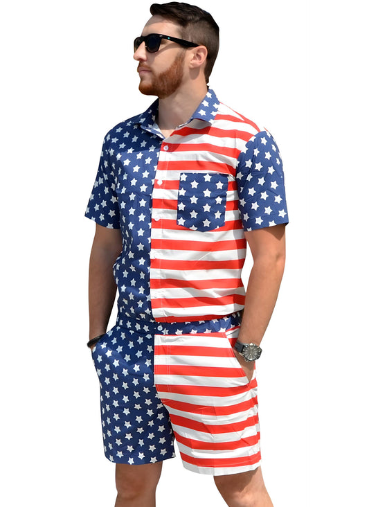 Male Romper - America!